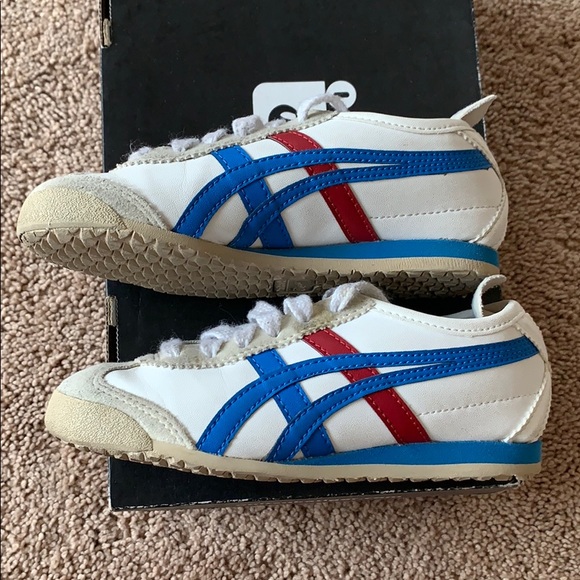 Onitsuka Tiger Kids MEXICO 66 PS. WHITE/Mid Bllue. - Picture 6 of 12